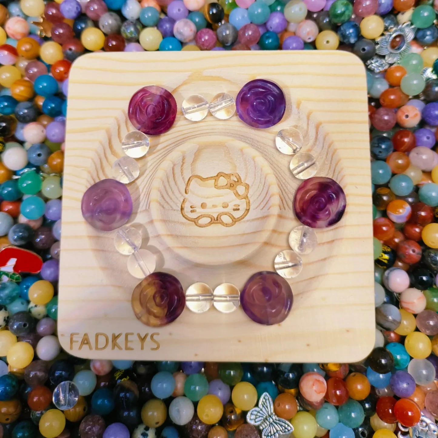 Wooden board for DIY bracelets (Only board)