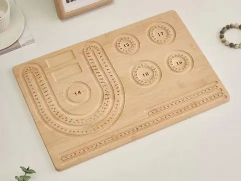 Wooden beaded board tray DIY