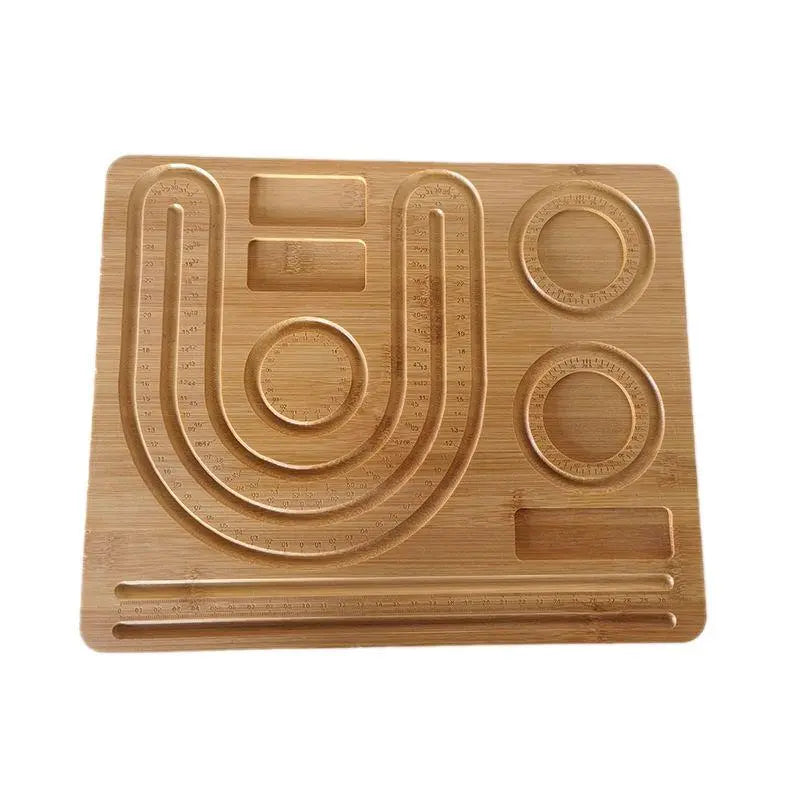 Wooden beaded board tray DIY