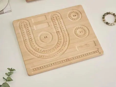 Wooden beaded board tray DIY