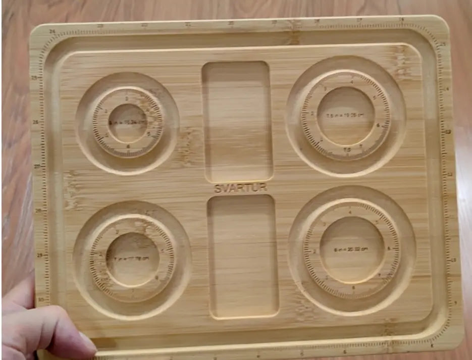 Wooden beaded board tray DIY