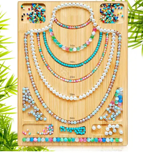 Wooden beaded board tray DIY